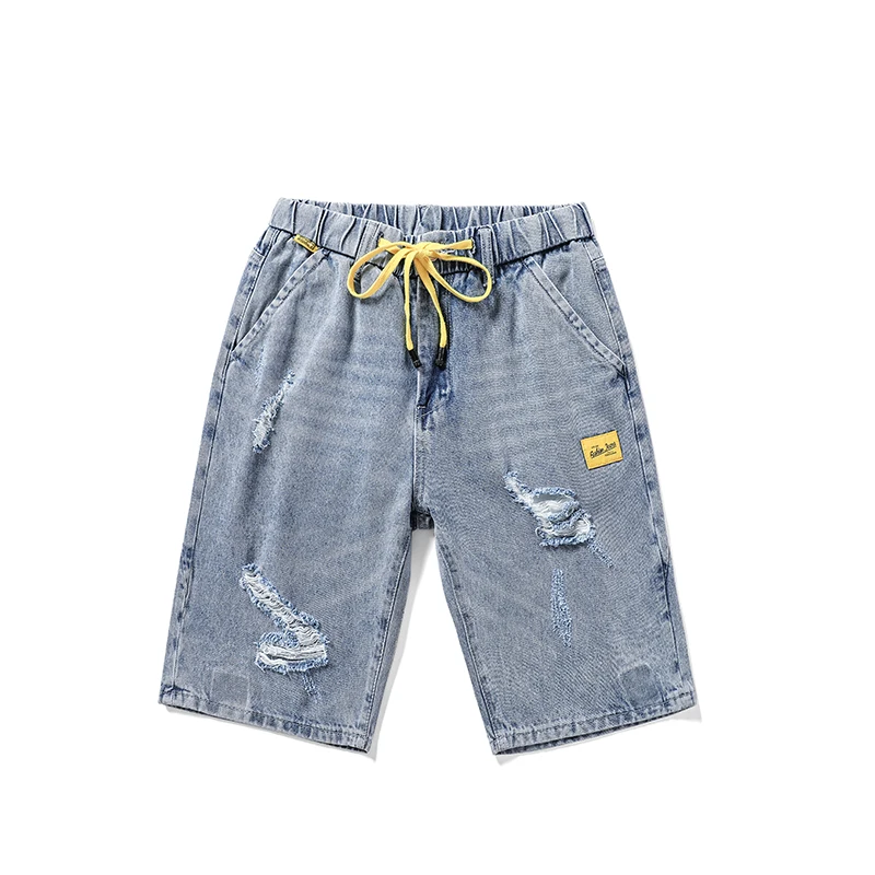 

Casual Boy Baggy Trousers Overalls For Men Denim Shorts Cargo Pants Boys