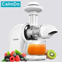 calmdo slow juicer slow masticating juicer machines with reverse function bpa free easy to clean for vegetables fruits sorbet