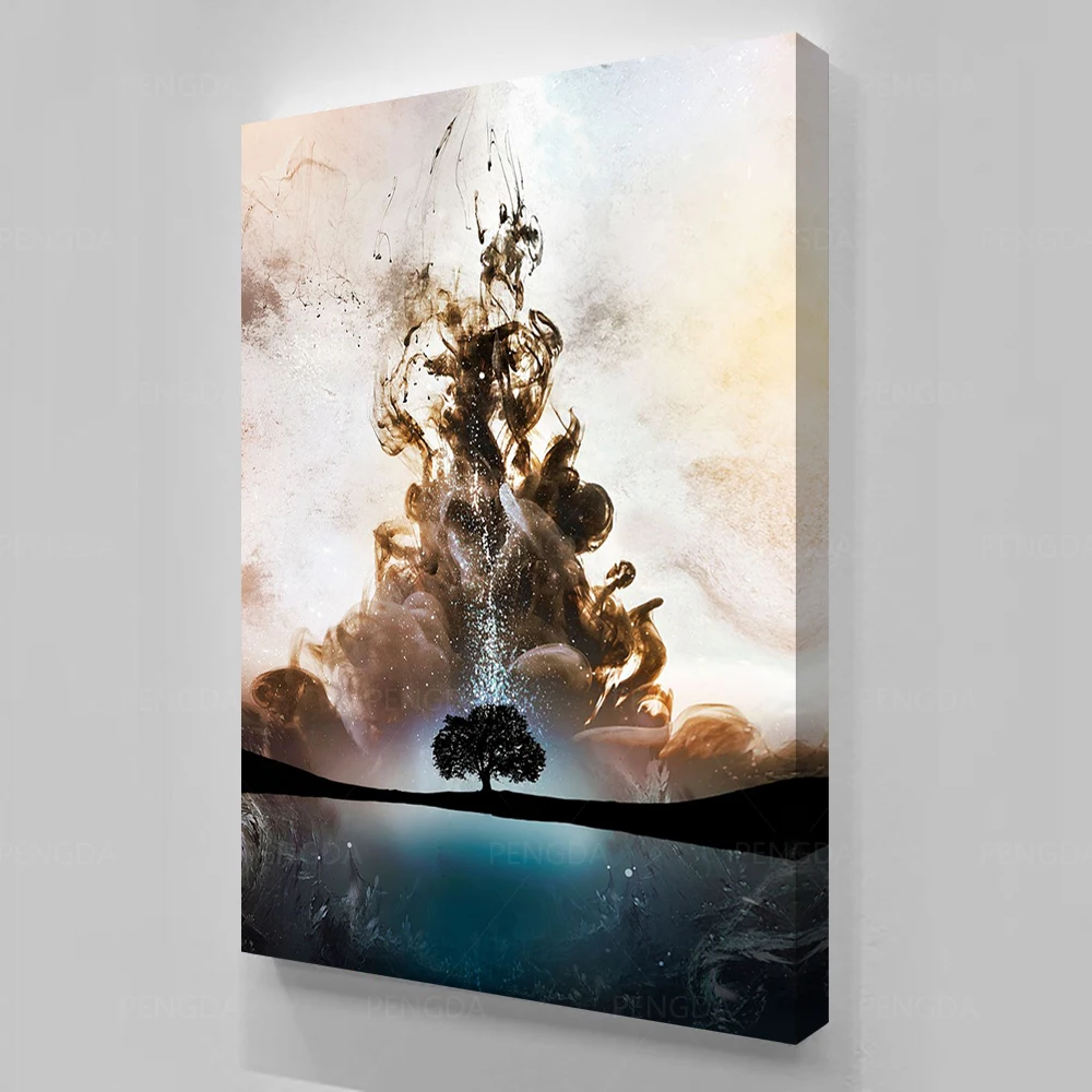 Настенные художественные холст пепельный домашний Декор Картина Дерево HD Печать