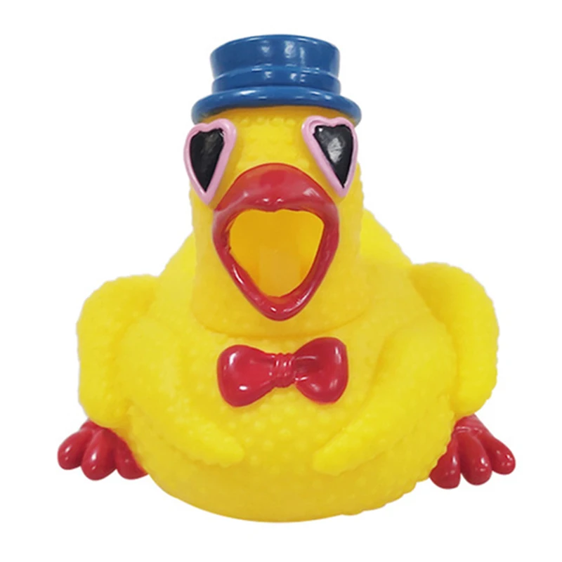 1 шт. 10 см Игрушки для ванны игрушки малышей новые желтые визжащие курицы Детские