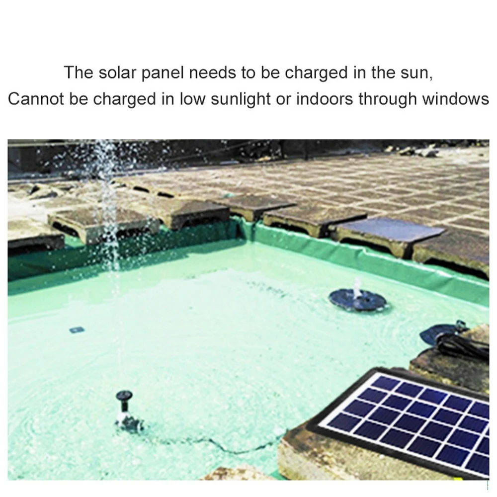 Набор для полива фонтанов на солнечной батарее погружной циркуляционный насос