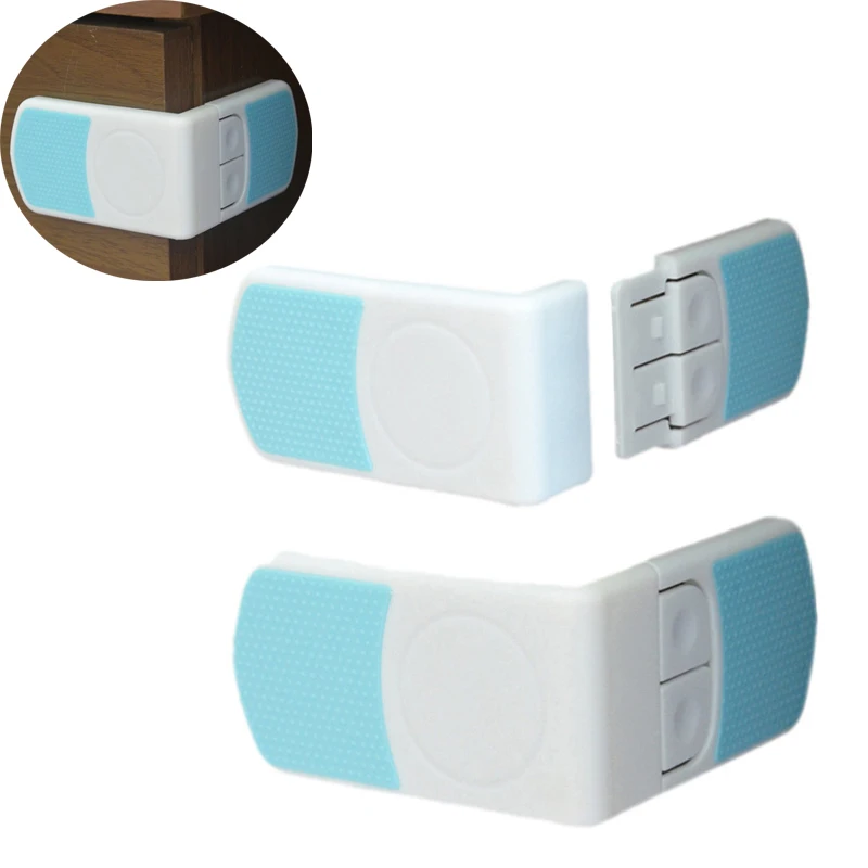 10 шт./лот замок для безопасности детей детские товары цветные двойные защелки под