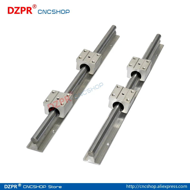 Линейные рельсы CNC SBR20 20 мм 2 шт. 1500 59 055 дюйма + 4 блока SBR20UU полностью Поддерживаемые