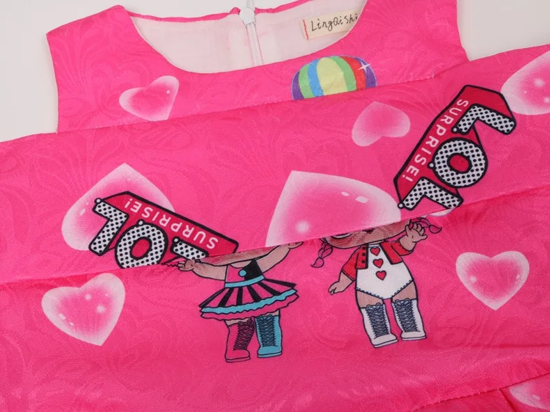 Сюрприз мультфильм кукла Мода Забавное платье взрыв милые девушки печати