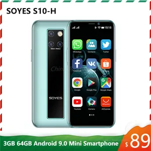 original new soyes s10 h mini mobile phone 4g lte 3g 64g mtk6379 android 9 0 high end 3 5 small smartphone telefone celulares free global shipping