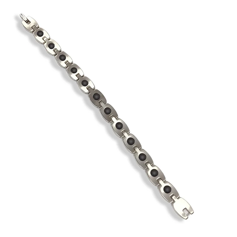 Мужской и женский браслет olowu Простой с геометрическим звеном серебряная цепочка