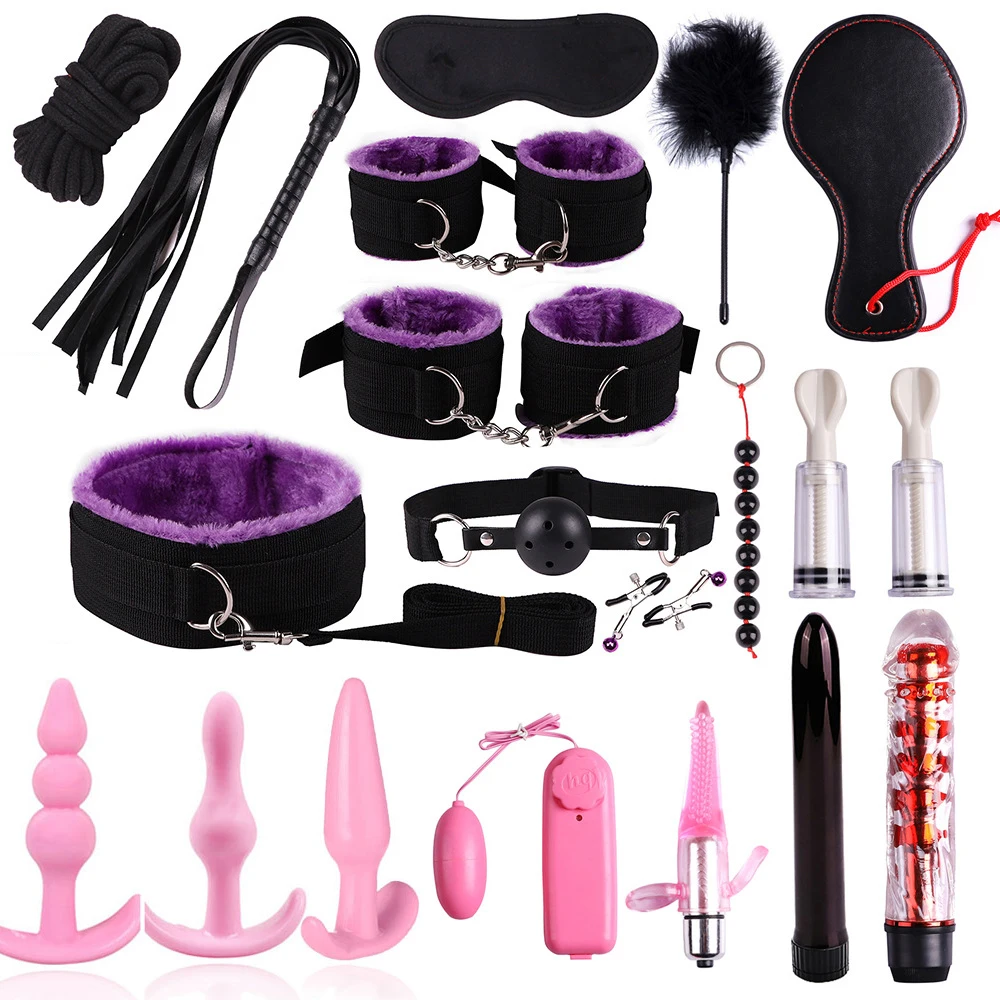 Секс Инструменты БДСМ бондаж ошейник наручники зажимы для сосков плетка шлепков