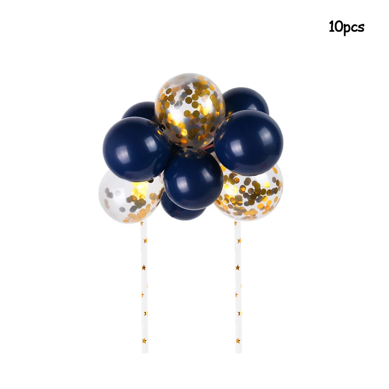 10p balon topper-C Фольгированные воздушные шары с новогодним декором, воздушные шары с круглыми цифрами, новогодние вечерние шары, воздушные шары для рождественской вечеринки - Цвет: 10p balon topper-C