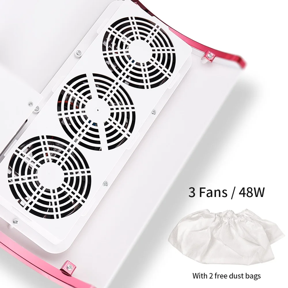 Электрическая дрель для ногтей 2 в 1 48 Вт + Пылезащитная машина с 3 вентиляторами