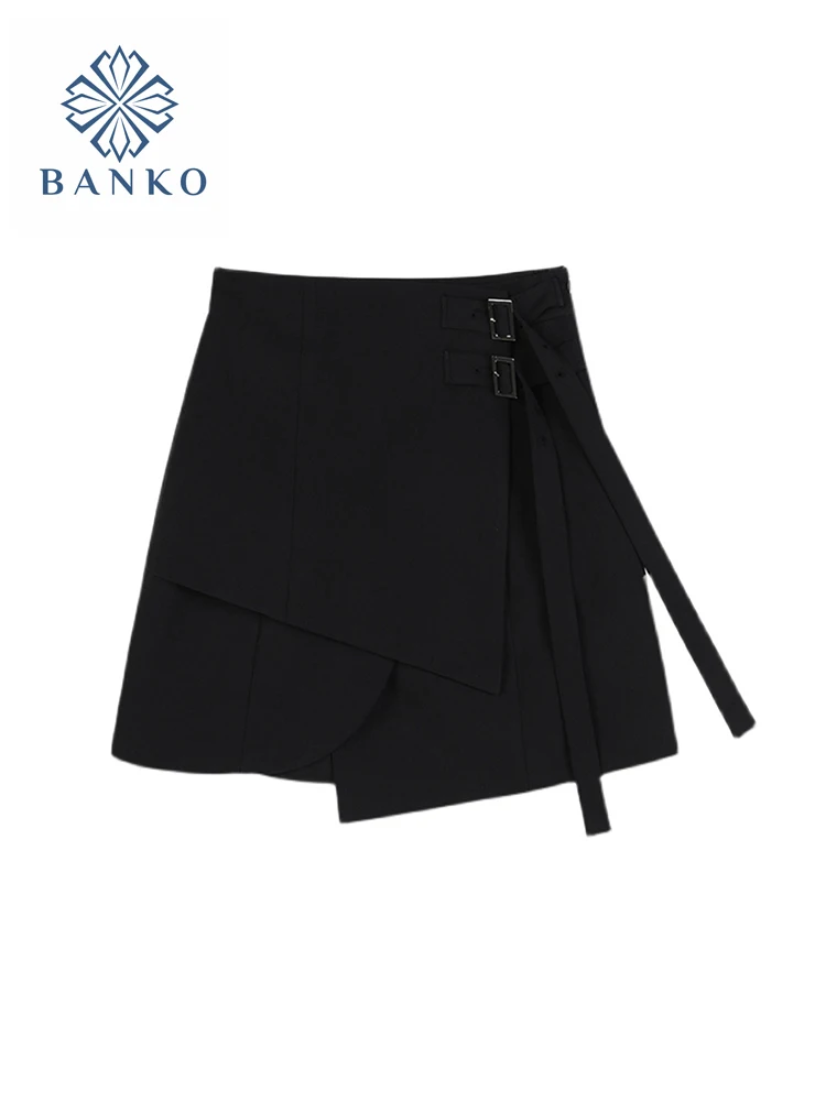 

Мини-юбка женвечерние трапециевидная в готическом стиле, Y2K