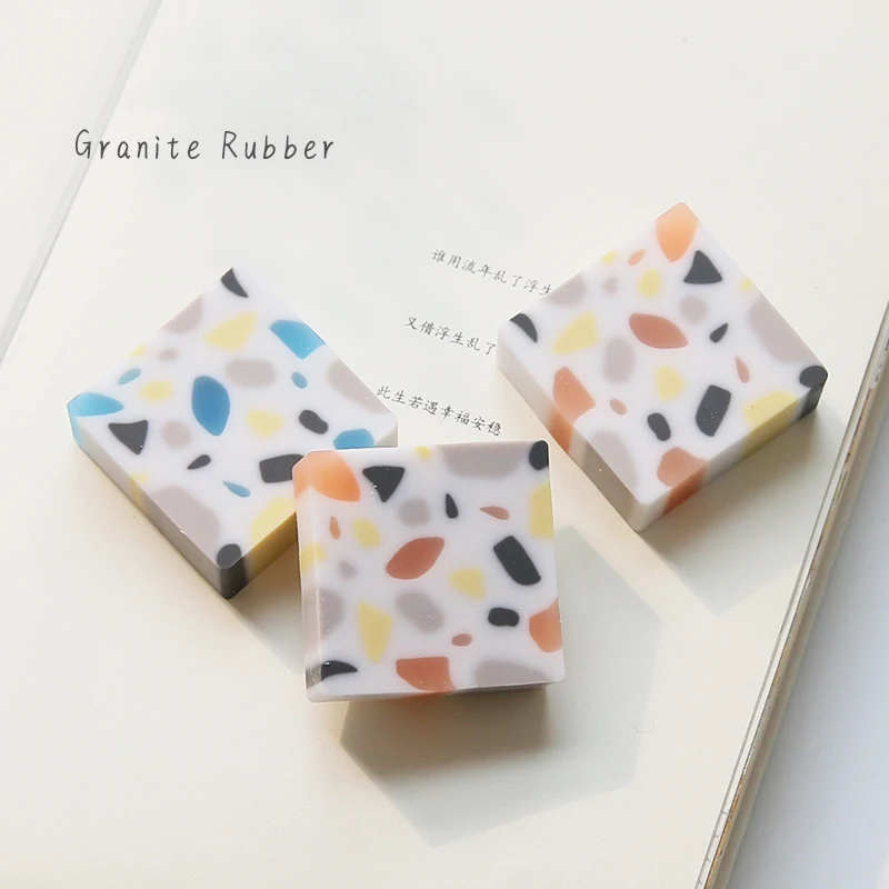

Cute Cube Pencil Erasers for Kids School Office Supplies Stationery