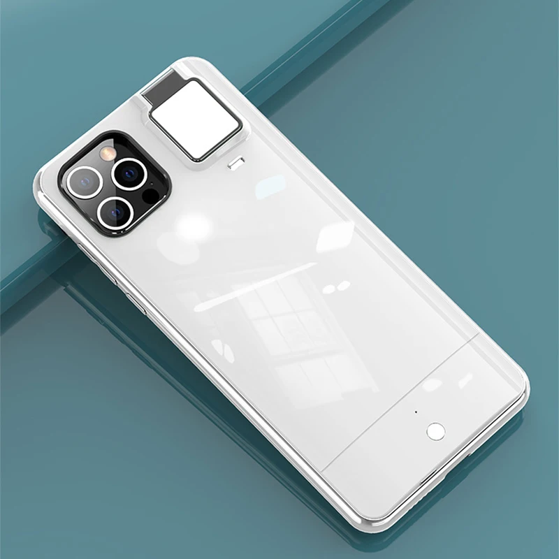 

For Xiaomi Mi 9 10 11 Pro Ring Light Case With Flash Led Fill Light Shot Fashion Case For Xiaomi Mi 11 10 9 Mi11Pro 5G Ringlight