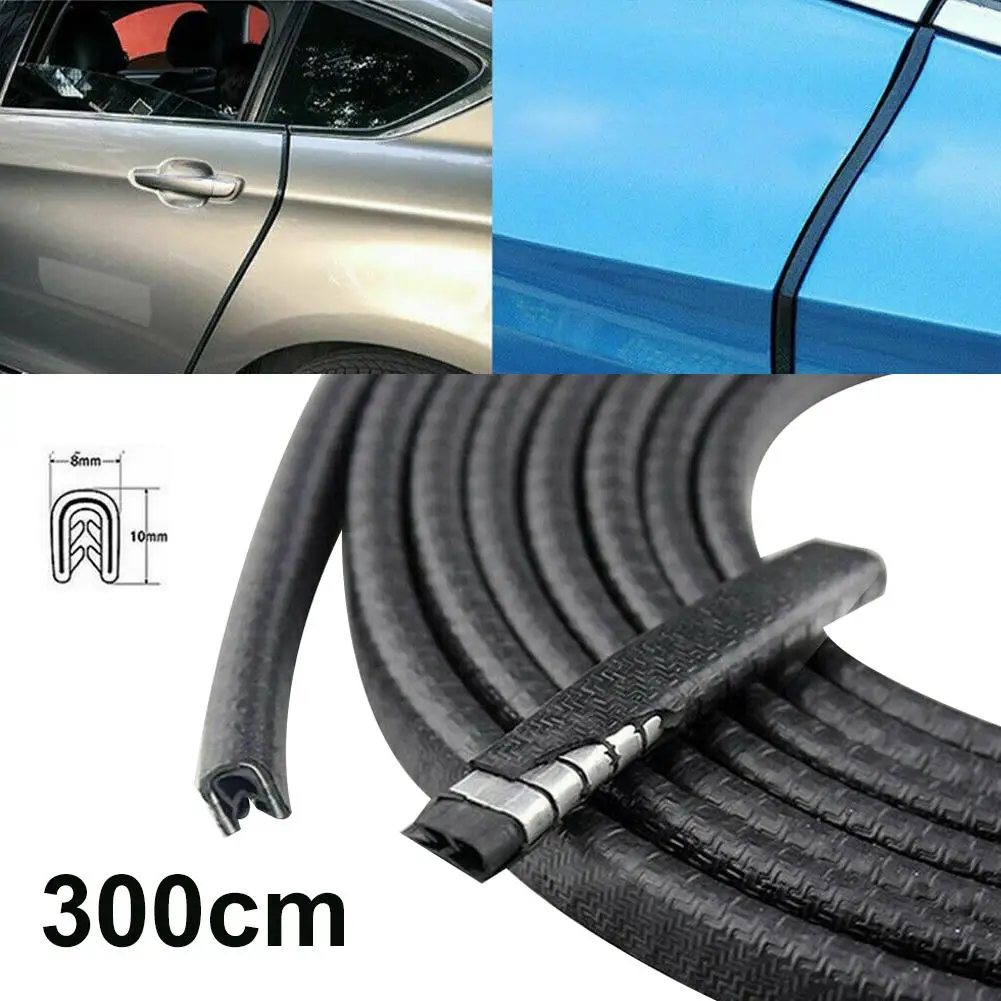 

300cm Universal Auto Car Door Edges Anti-Collision Protector Trim Guard Strip