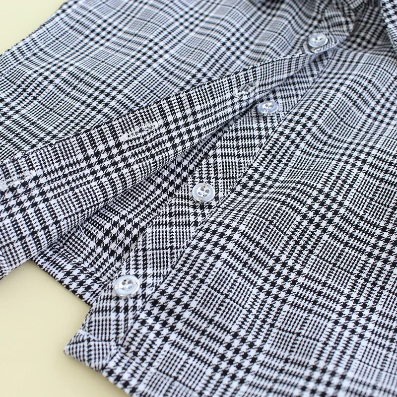 

Aesthetic Retro style beautiful black blue white stripe shirt false collar removable collar Korean style half shirt false collar