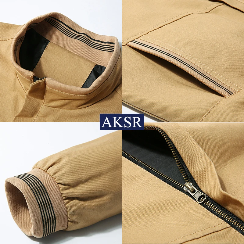 Мужские осенние куртки размера плюс повседневные хлопковые бомберы для мужчин