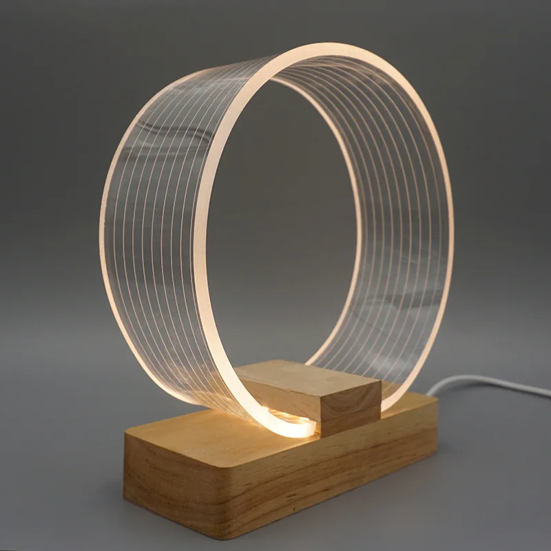 

Nordic New Fashionable Personalized Simple and Creative Acrylic Night Lights As Christmas Decorations for Home Indoor