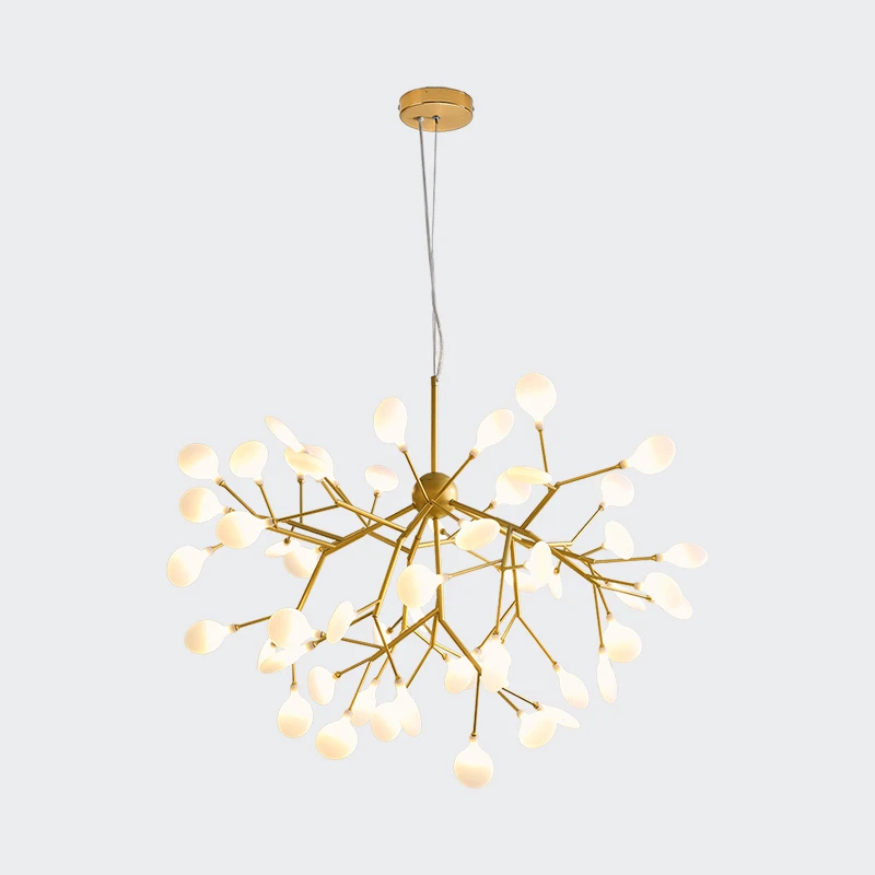 

Modern Firefly LED Chandelier Stylish Tree Branch Ceiling Hanging Lighting Art Deco for Living Room Bedroom Home Decor Fixtures