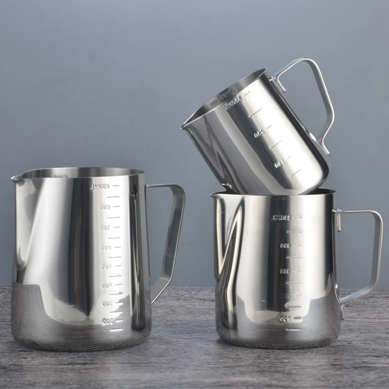 304 нержавеющая сталь заостренный рот горшок с крышкой градуированная мерная