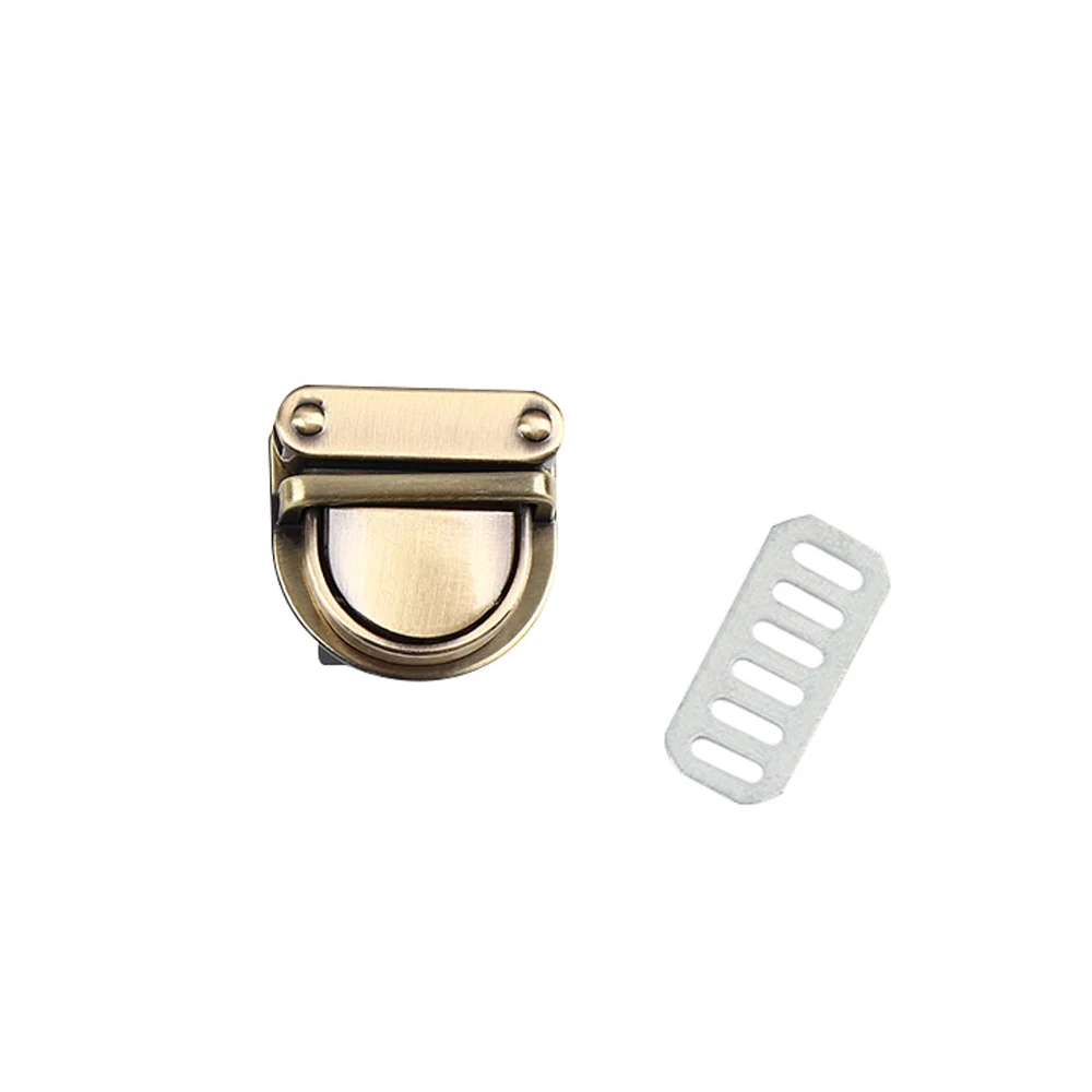 bronze 1 шт. металлическая застежка поворотный замок для DIY сумки кошелек аппаратное закрытие сумки запчасти аксессуары 4 цвета - Цвет: bronze
