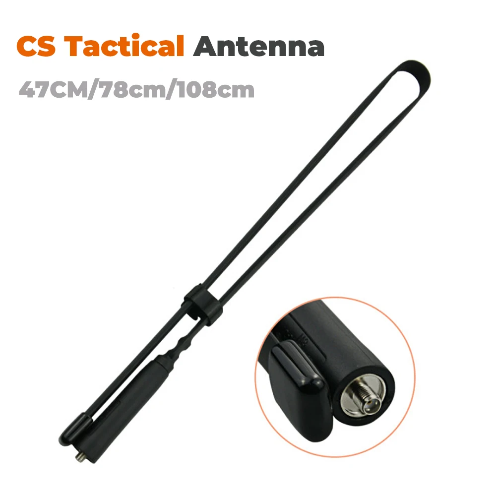 CS тактический антенна для иди и болтай Walkie Talkie Kenwood радио Baofeng UV 5R 82 BF 888S F8HP H777 SMA