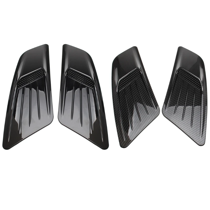 

Pair Front Hood Air Intake Trim Scoop Vent Guards For Forde Mustang 2015-2017