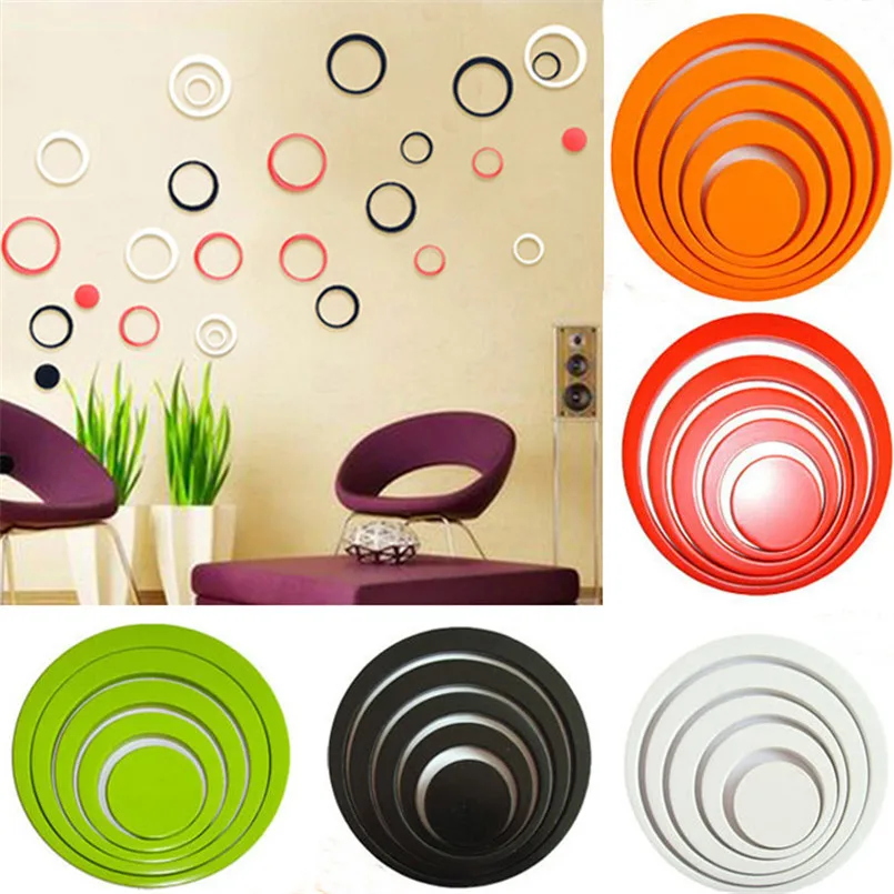 

DIY Circles Stickers Indoors Decoration Stereo Removable 3D Art Wall Stickers Pegatinas De Pared Stickers Muraux Pour Enfants