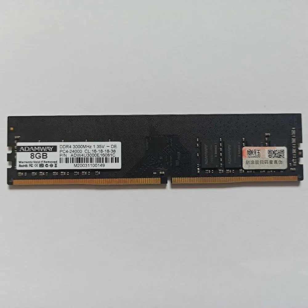 Оперативная память ADAMWAY ddr4 4 ГБ 8 16 DDR4 Гб 3000 МГц 2666 memoria della scheda madre настольная 284