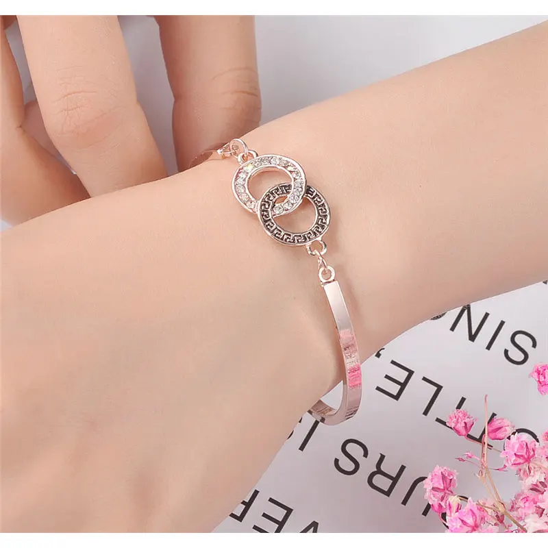 2019 Hot New Fashion Hollow circular Bracelet for Women party Gifts Friends Wedding Bridesmaid Gift | Дом и сад