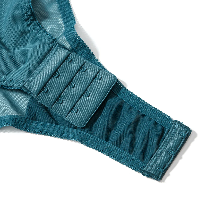 

Bodysuit Women Sexy Lingerie Lace Push Up Balconette Bra Bow Decoration Underwire Peacock Feather Hollow Out Back Shaper Women