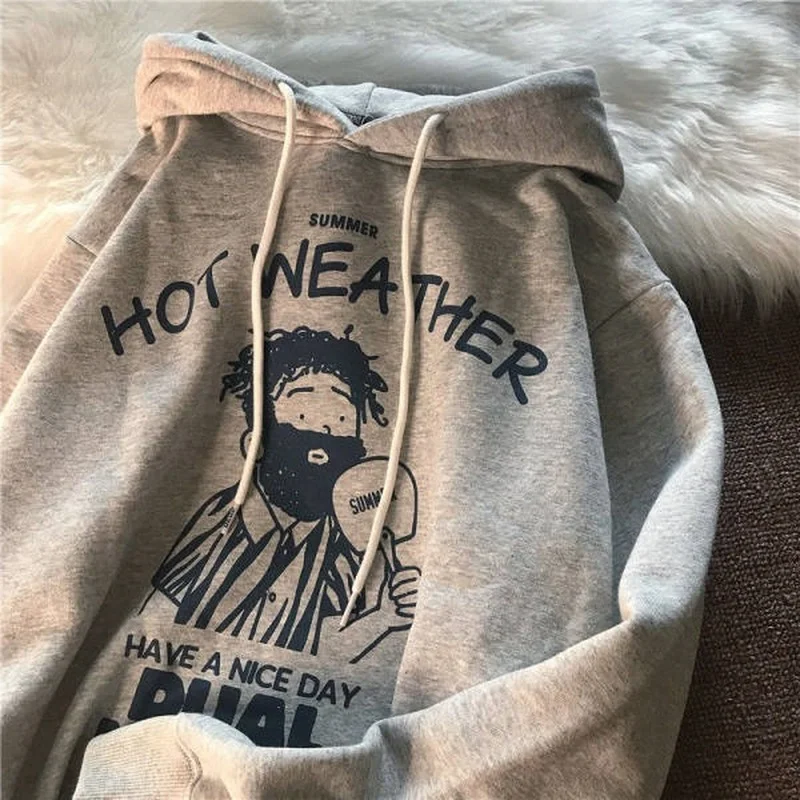 

Свитшот женский в стиле Харадзюку, с мультяшным принтом