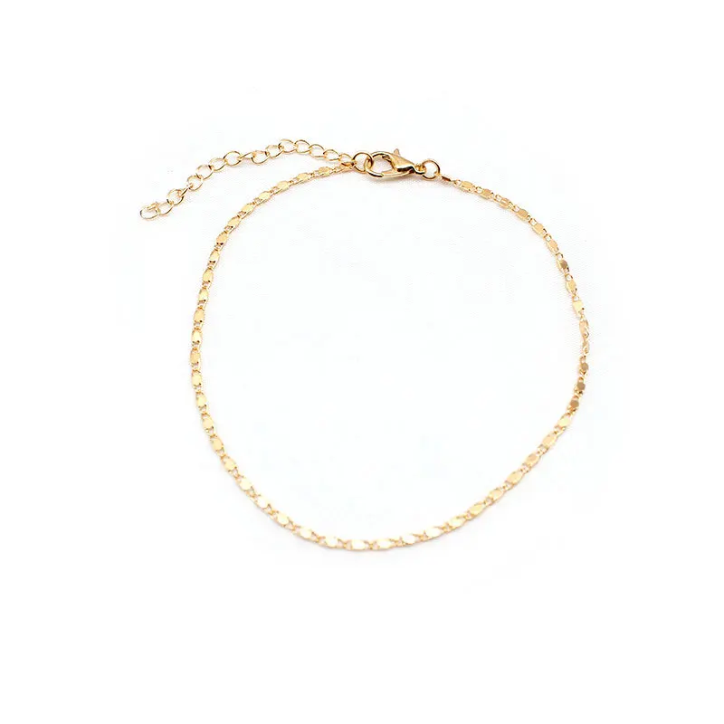 

Fashion simple trend jewelry source manufacturer cross border women's Handmade geometric single layer chain K284