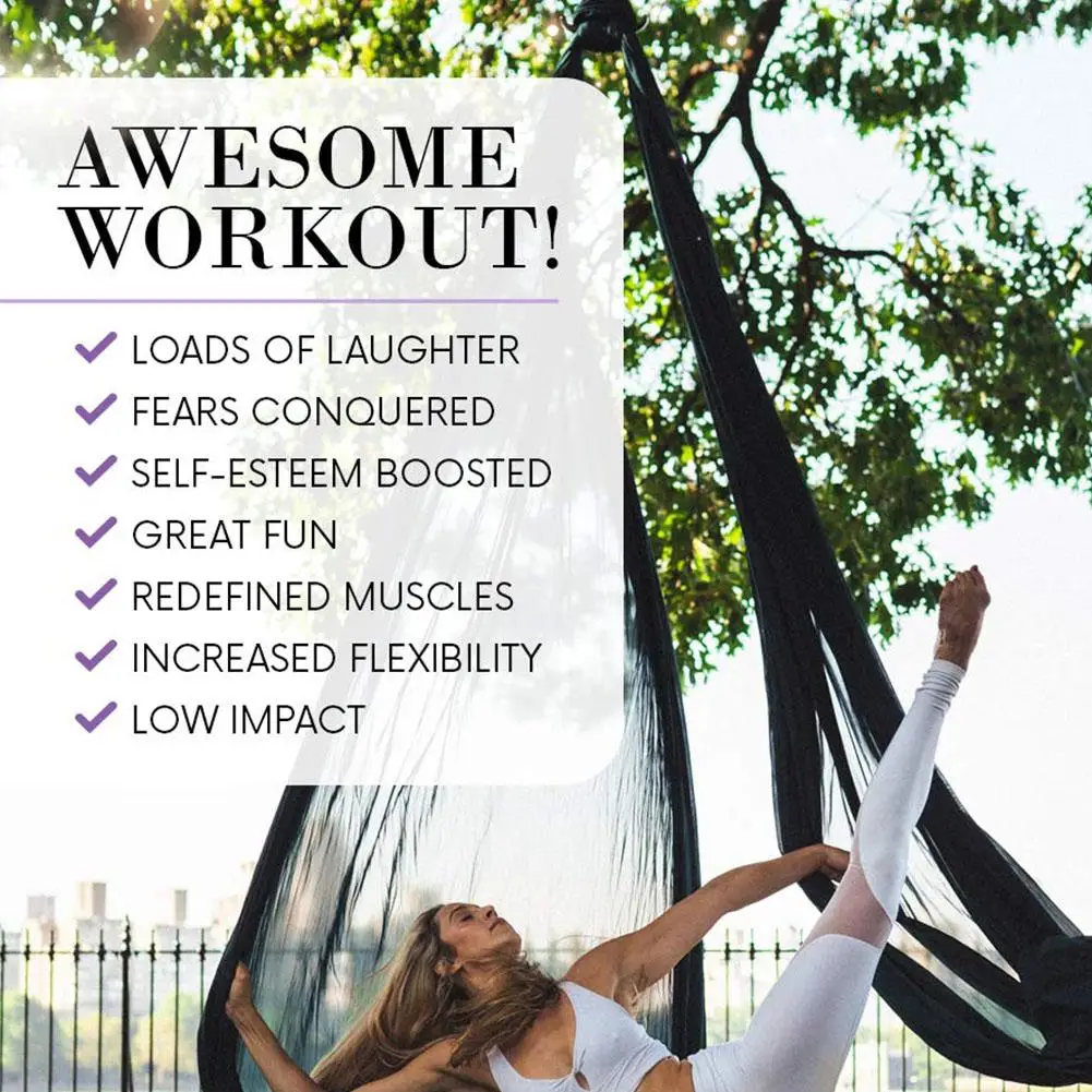 Воздушный Йога Комплект гамака акробатический танец гамак воздушная шелковая