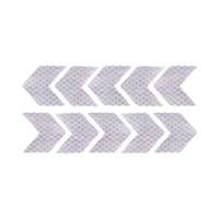 10pcs arrow shaped reflective stickers strong car reflective tape night visibility reflective arrow decals adhesive warning s