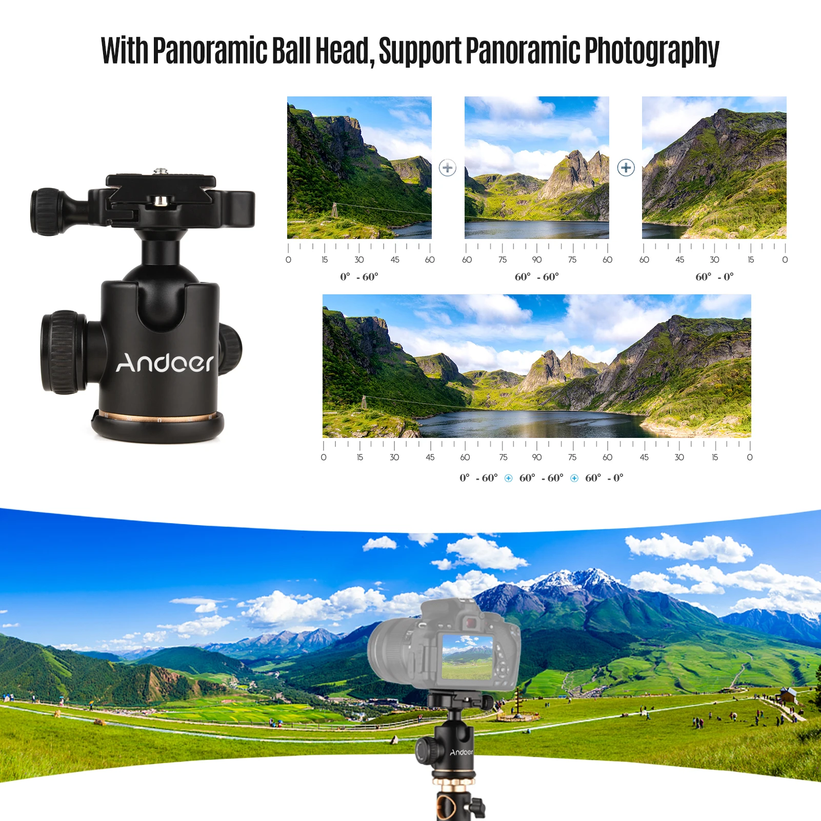 Горизонтальные штативы Andoer для профессиональной камеры диаметром 185 см/72 83 дюйма