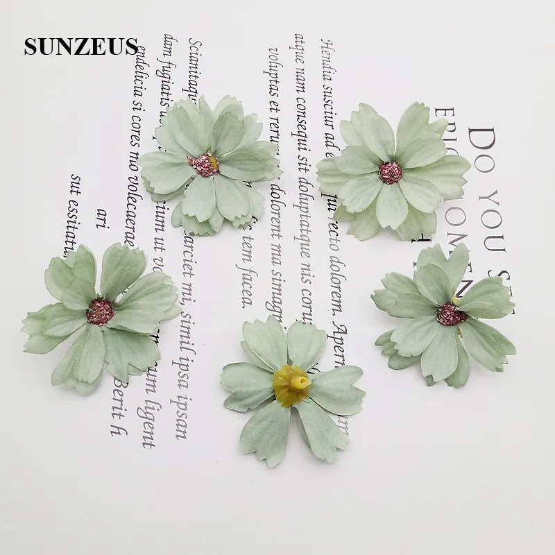 4 5 см DIY Искусственные цветы полиэстер Свадебные украшения из лепестков ручной