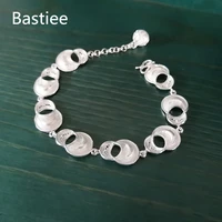 bastiee 999 sterling silver bracelet for women handmade jewelry charms ethnic hand chain link miao silver luxury gourd bracelets