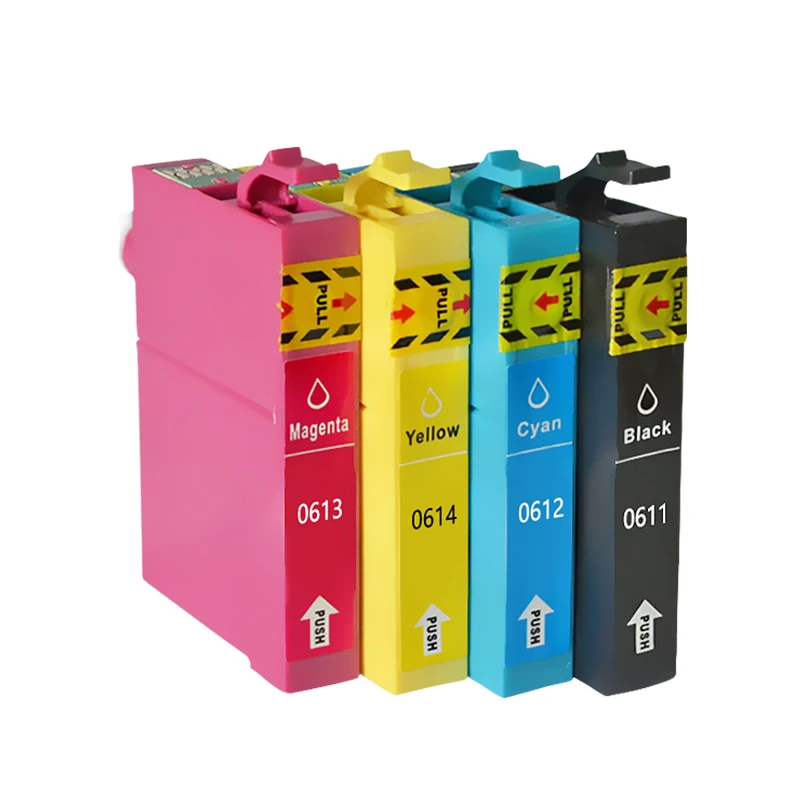 4 шт. T0611 T0612 T0613 T0614 совместимый чернильный картридж для принтера Epson Stylus D68 D88 DX3800