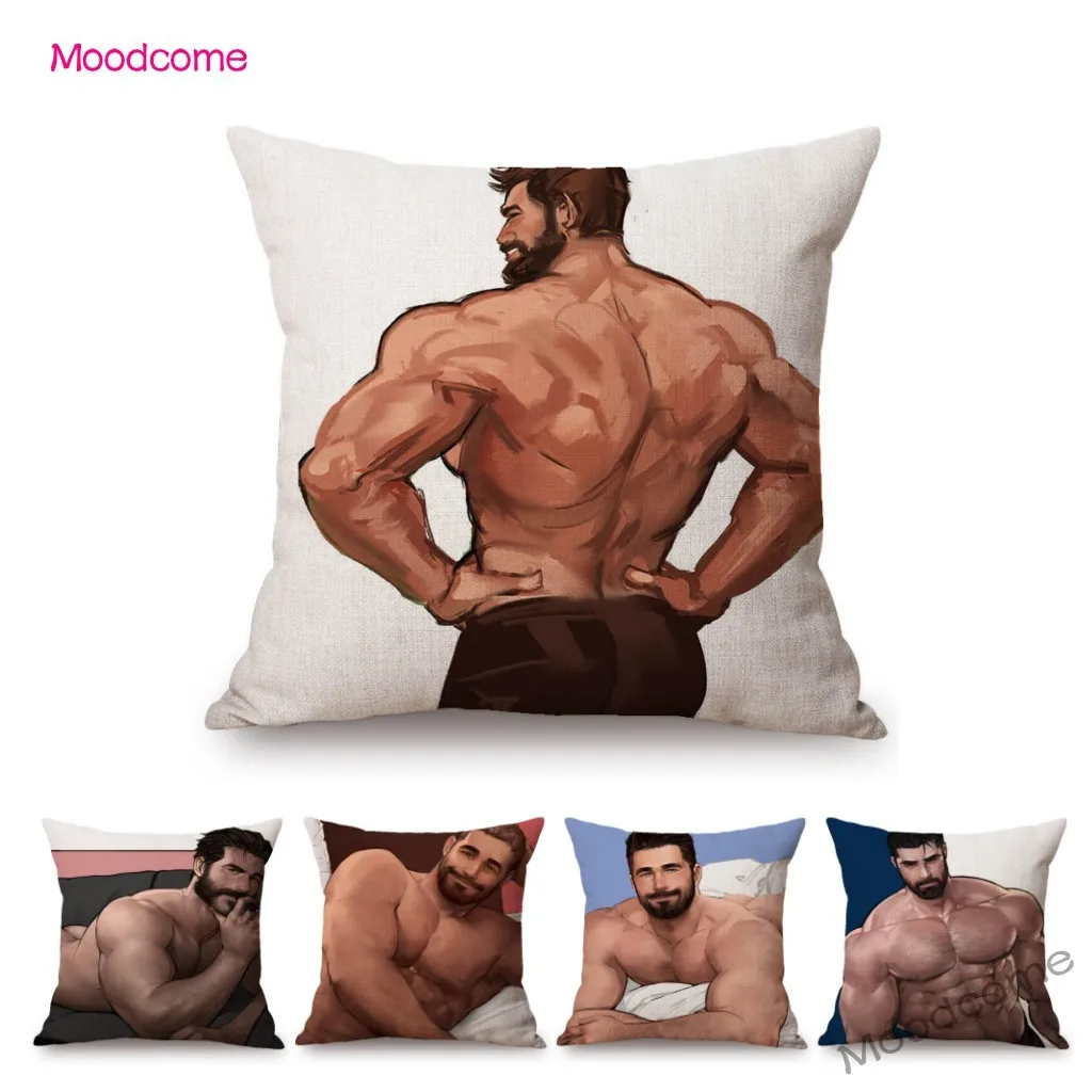 Мужской сексуальный корпус Милый мужик сильный парень домашний декоративная