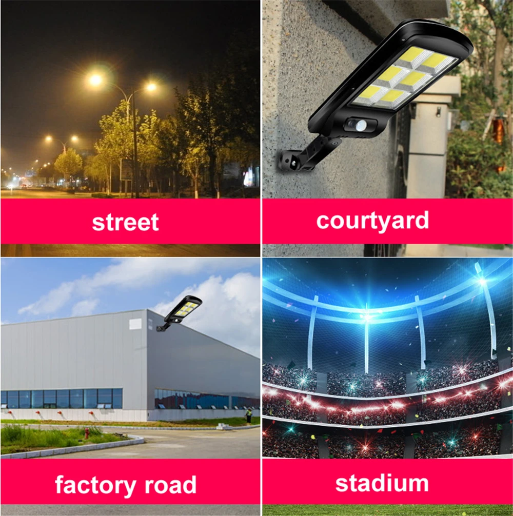 tabular oblong Waterproof Solar Lamp Motion Sensor Energy Lights Outdoor Security Lighting for Porch/Garden/Street/Wall Li | Лампы и