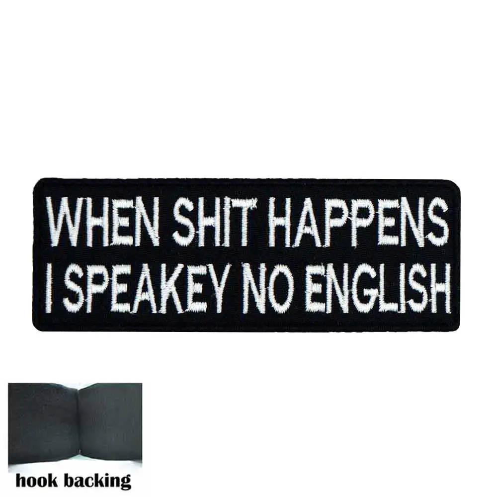 I SPEAKEY байкерские мотоциклетные нашивки без английской бирки с вышивкой на