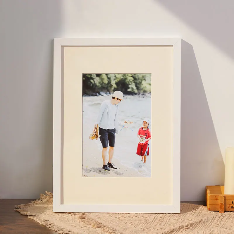 

Vintage Simple Frame Display Wood Grain Rectangle Small Nordic Creative Photo Frame Fixie Wall Fotolijst Living Room Decor DM50F