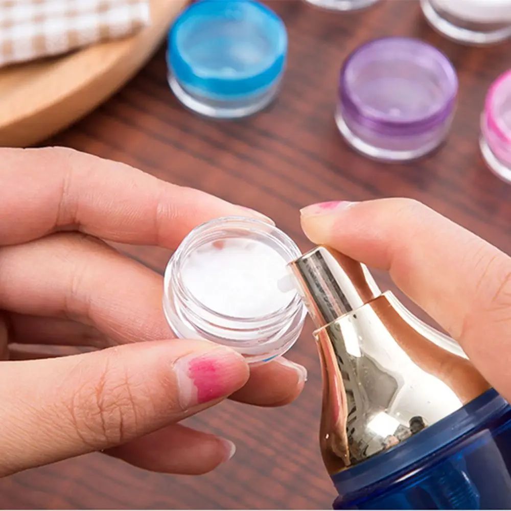 Маленькие прозрачные пластиковые контейнеры для образцов мини банки бутылок