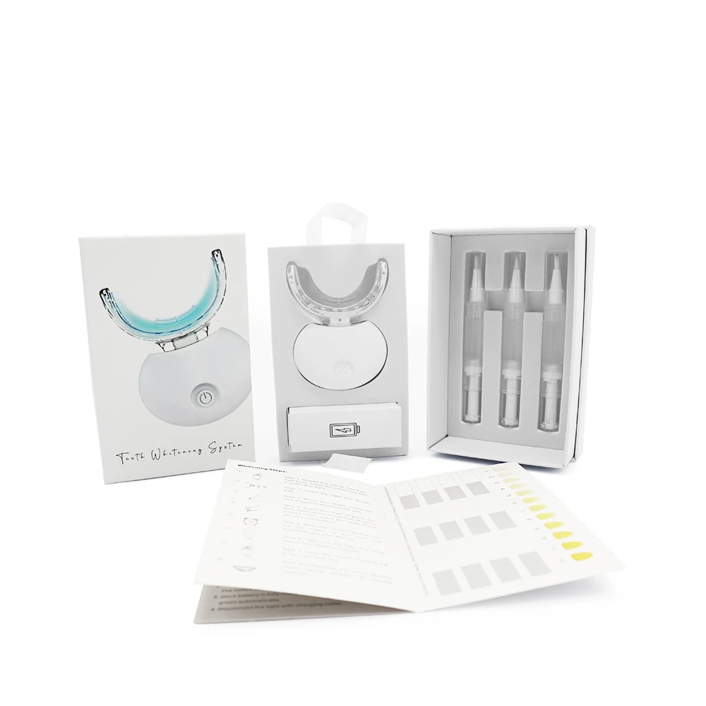

Luxsmile Teeth Whitening Kit 20 LED Smart Charging Timing Blue Light Whitening Teeth 35% Hydrogen Peroxide Teeth Whitening Kit