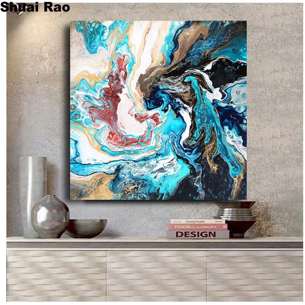 

landscape diamond embroidery Colorful Abstract 3d diy diamond painting cross stitch 5d full square round home decor gift