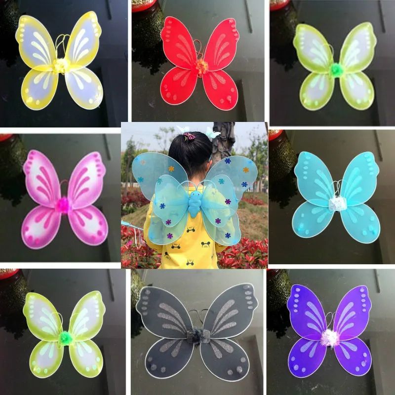 10 цветов крылья феи бабочки для девочек колокольчик-Динь детей рождества