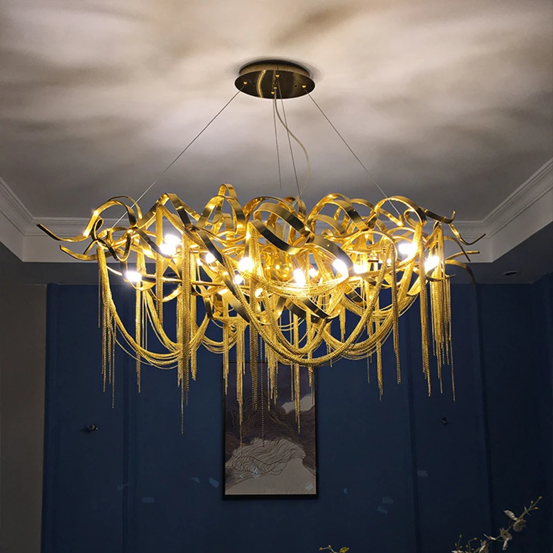 

Nordic Luxury Chandelier Lighting Dining Room,Home Decor Living Room LED Chandeliers Kitchen Hotel Hanging Lamp Lighting Fixture