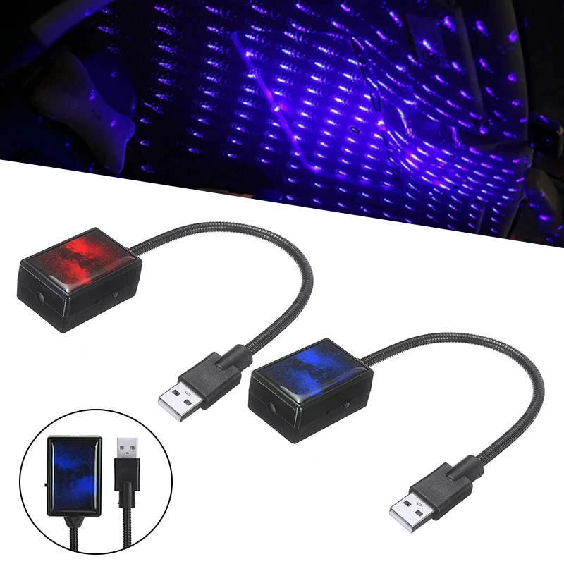 

Новое поступление 1 шт. USB автомобильная интерьерная крыша атмосферное звездное небо светильник Светодиодный прожектор светильник s для укр...