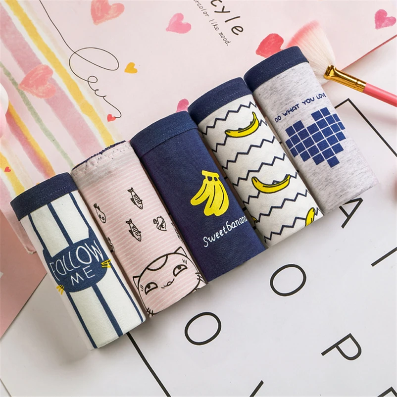 Женские трусики с принтом банана нижнее белье героями мультфильмов женские