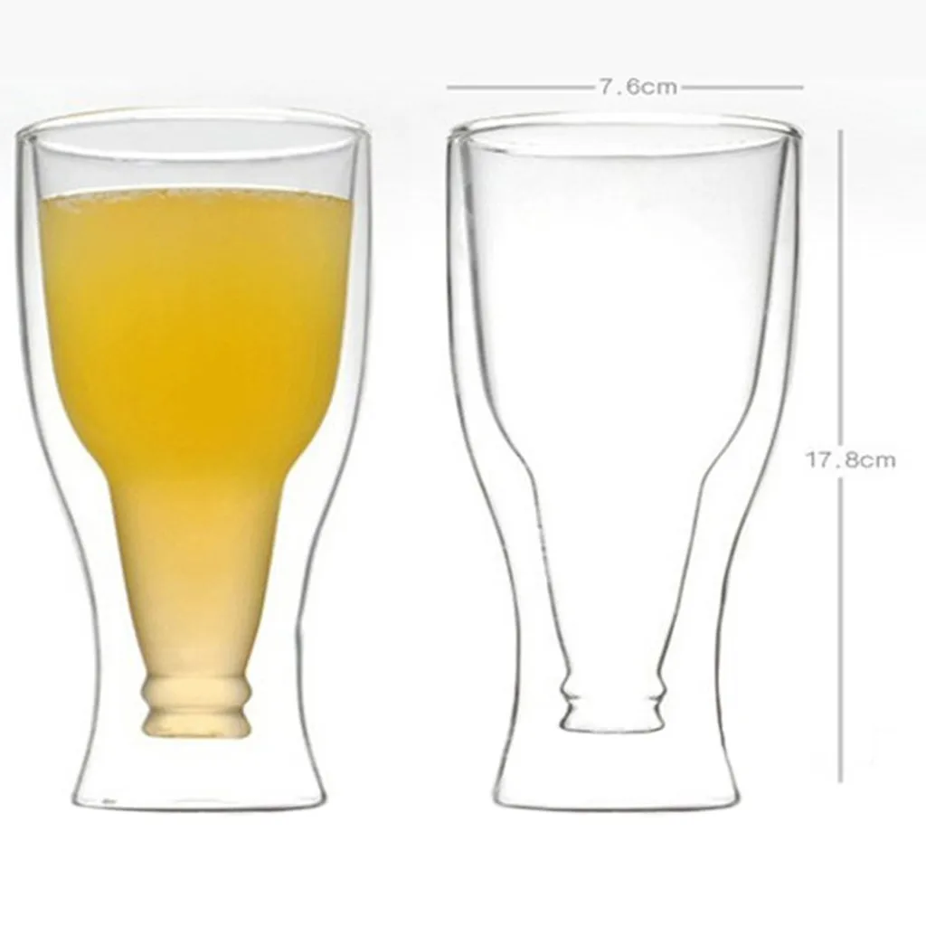 Двухслойный пивной бокал Hopside Longneck вверх дном подарок перевернутый питьевой прозрачный креативный бокал для вина, кружка Ceer для кофе