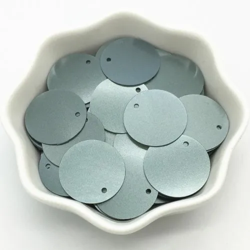 Matte gray Матовые блестки 20 мм большие круглые свободные блестки Lentejuelas рукоделие Рукоделие Шитье ПВХ пайетки женские аксессуары для одежды 30 г - Цвет: Matte gray